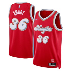 NBA Mænd Trøje Memphis Grizzlies Marcus Smart 2024-25 Nike City Edition Rød Swingman